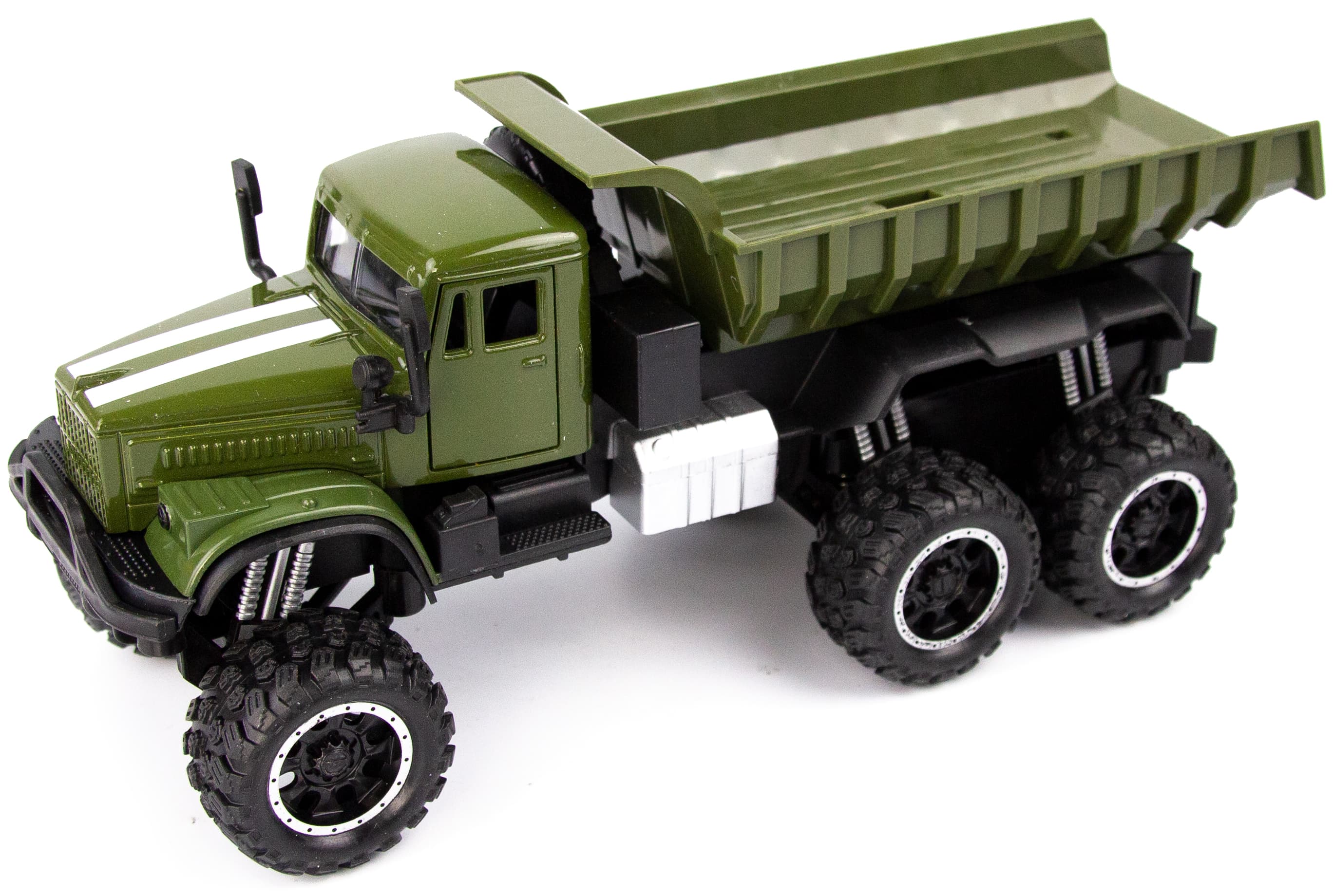 Металлическая машинка WGT Car 1:32 «Грузовик КРАЗ: внедорожник самосвал» А2217-15ВА, свет, звук / Микс