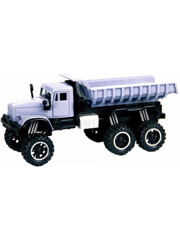 Металлическая машинка WGT Car 1:32 «Грузовик КРАЗ: внедорожник самосвал» А2217-15ВА, свет, звук / Микс