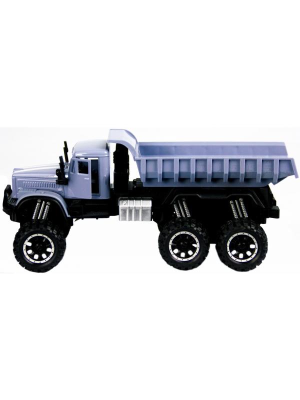 Металлическая машинка WGT Car 1:32 «Грузовик КРАЗ: внедорожник самосвал» А2217-15ВА, свет, звук / Микс
