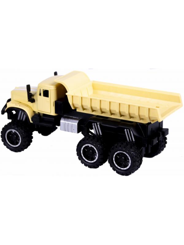 Металлическая машинка WGT Car 1:32 «Грузовик КРАЗ: внедорожник самосвал» А2217-15ВА, свет, звук / Микс
