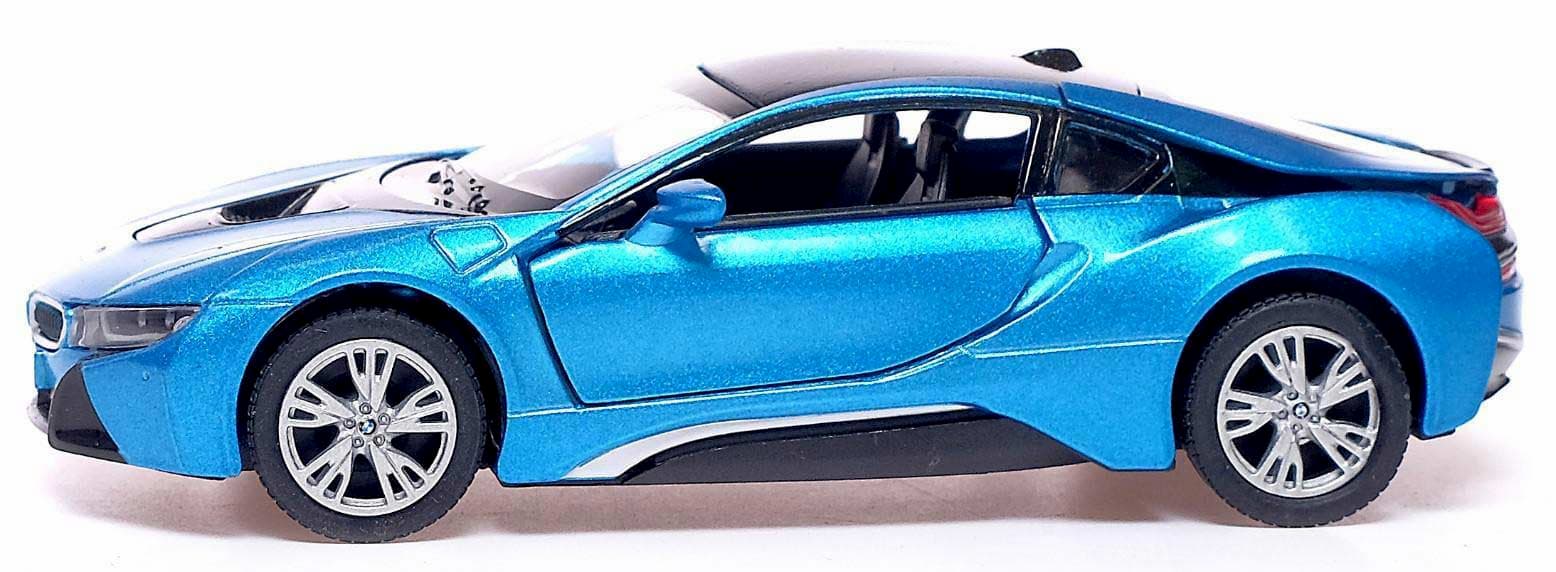 Металлическая машинка Kinsmart 1:36 «BMW i8» KT5379W инерционная в коробке / Микс