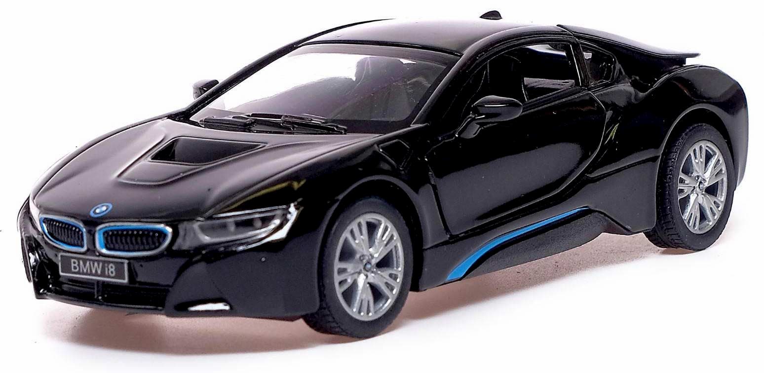 Металлическая машинка Kinsmart 1:36 «BMW i8» KT5379W инерционная в коробке / Микс