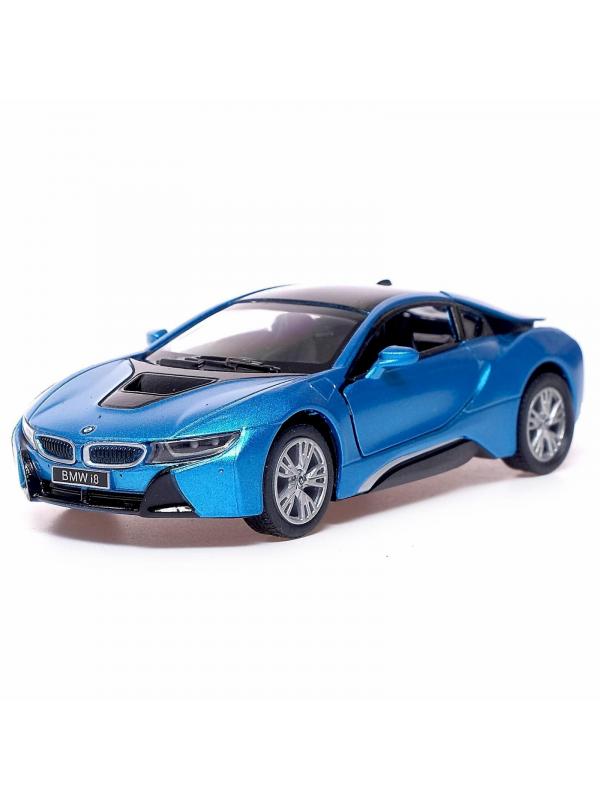 Металлическая машинка Kinsmart 1:36 «BMW i8» KT5379W инерционная в коробке / Микс