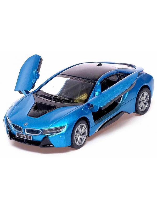 Металлическая машинка Kinsmart 1:36 «BMW i8» KT5379W инерционная в коробке / Микс