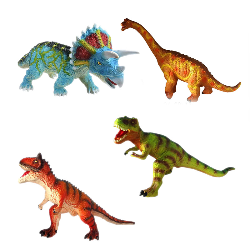 Динозавр резиновый 80 см. (мягкая резина) №JM021 / Микс 1 шт.