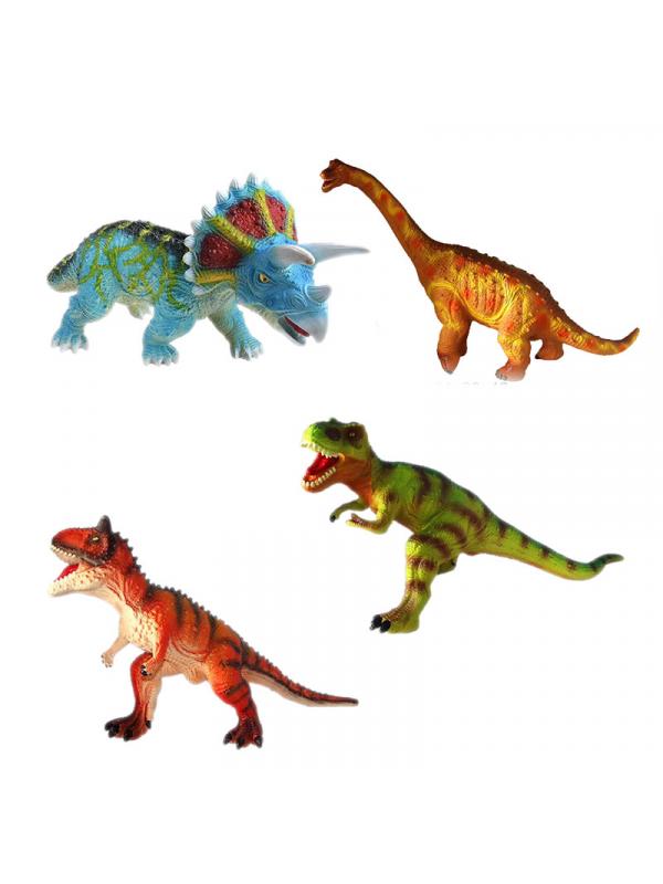 Динозавр резиновый 80 см. (мягкая резина) №JM021 / Микс 1 шт.