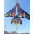 Воздушный змей «Самолет», 43848, 100х100 см., леска 30 метров / 2 вида