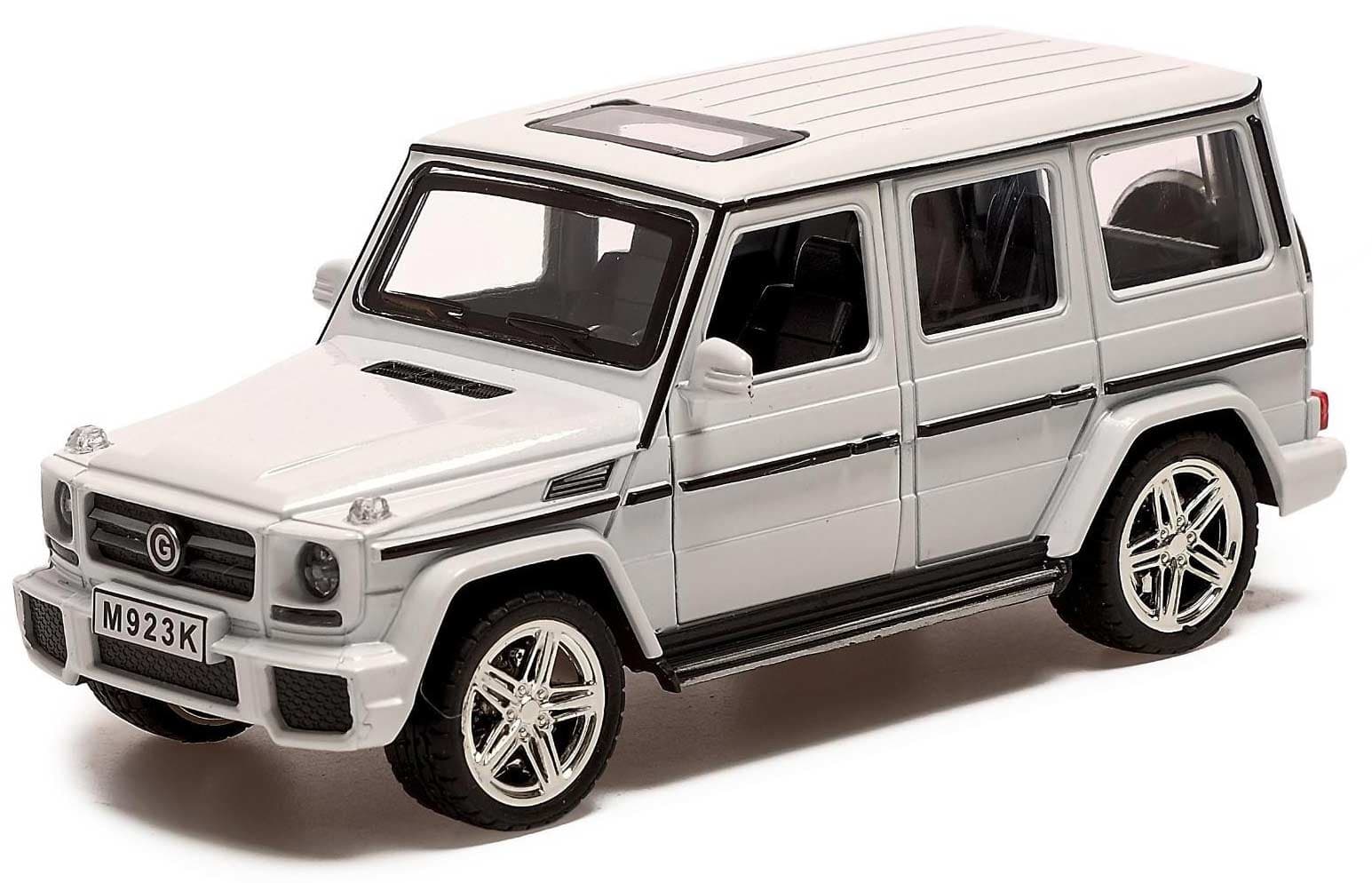 Машинка металлическая XLG 1:24 «Mercedes-Benz G-class» M923K 20 см. инерционная, свет, звук / Микс