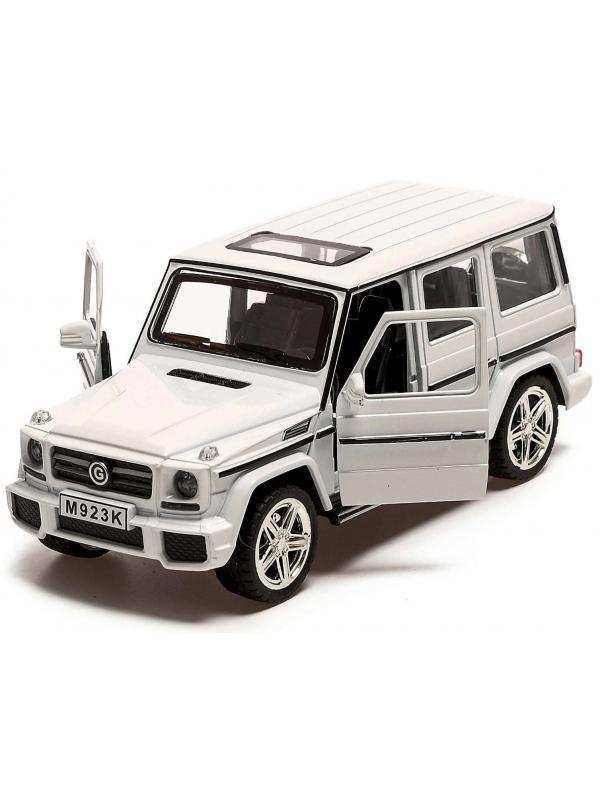 Машинка металлическая XLG 1:24 «Mercedes-Benz G-class» M923K 20 см. инерционная, свет, звук / Микс