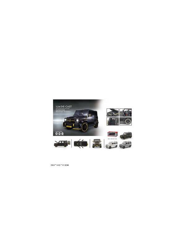 Машинка металлическая XLG 1:24 «Mercedes-Benz G-class Brabus» M929Y-1 20 см. инерционная, свет, звук в коробке / Микс