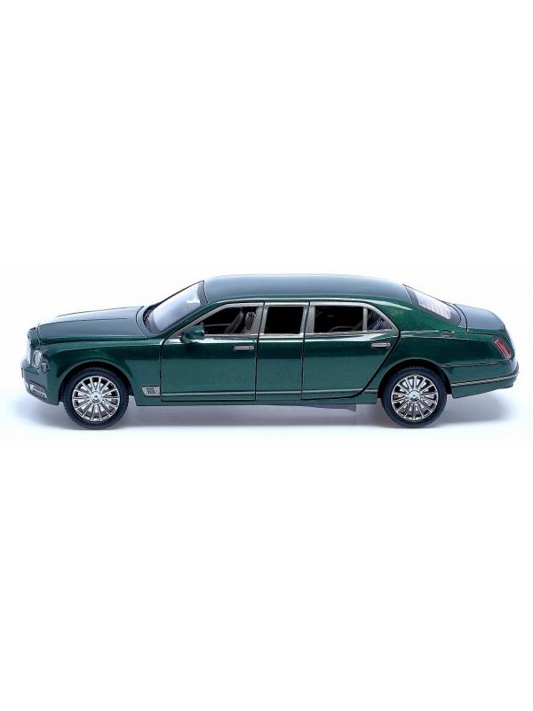 Машинка металлическая XLG 1:24 «Bentley Mulsanne Grand Limousine» M929F 20 см. инерционная, свет, звук / Микс