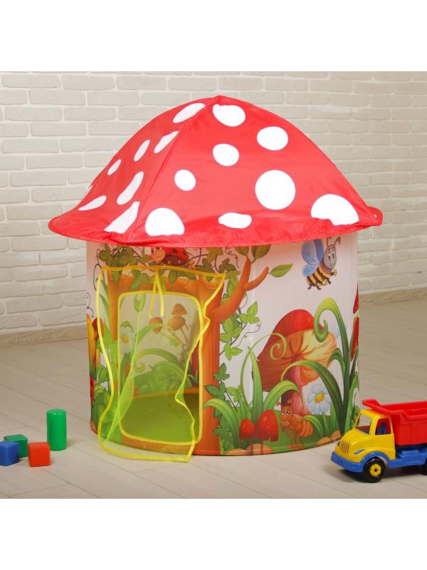 Игровая детская палатка-домик «Веселый мухомор» HF016