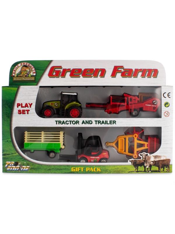 Набор машинок Green Farm «Фермер» 415PT / Микс