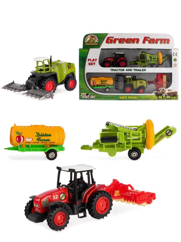 Набор машинок Green Farm «Фермер» 415PT / Микс
