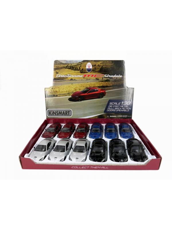 Машинка металлическая Kinsmart 1:38 «2016 Maserati GranTurismo MC Stradale» KT5395D инерционная / Красный