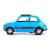 Металлическая машинка Kinsmart 1:24 «Fiat 500» KT5004D, инерционная / Голубой