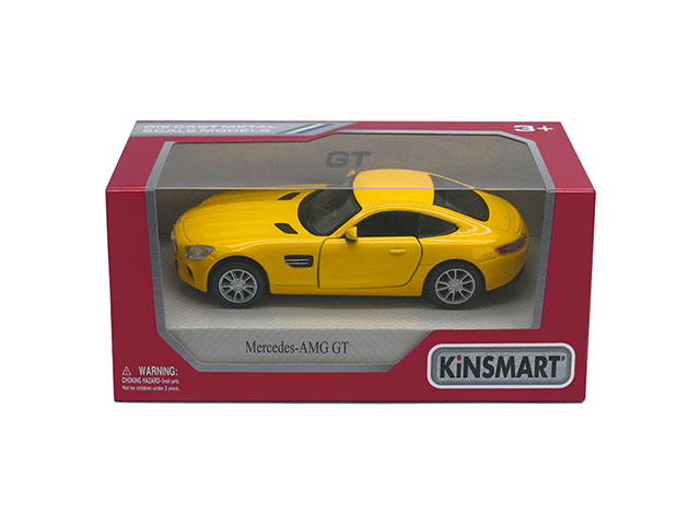 Металлическая машинка Kinsmart 1:36 «Mercedes-AMG GT» KT5388W, инерционная в коробке / Микс