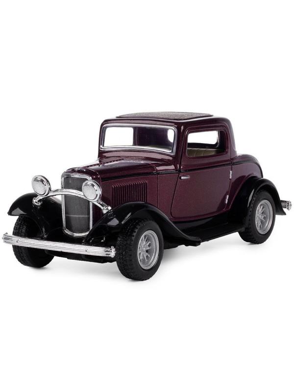 Машинка металлическая Kinsmart 1:34 «1932 Ford 3-Window Coupe» KT5332D инерционная / Микс