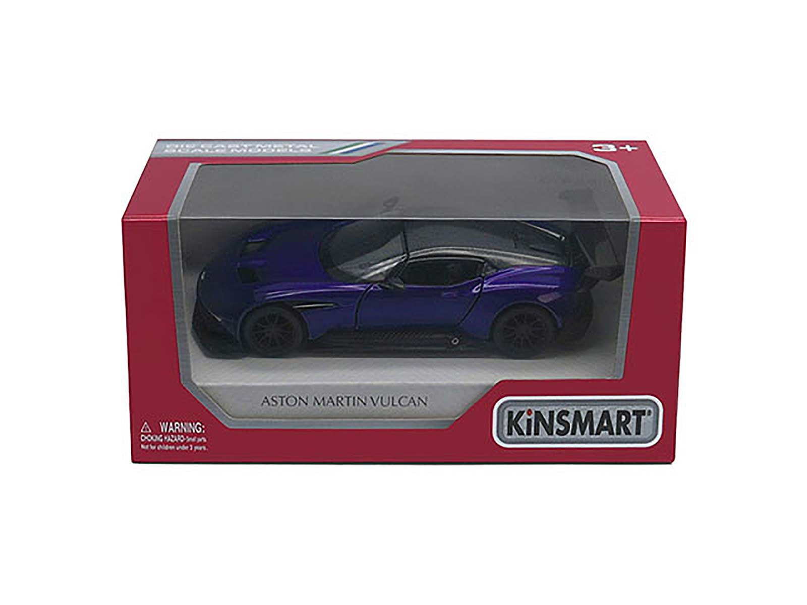 Металлическая машинка Kinsmart 1:38 «Aston Martin Vulcan» KT5407W, инерционная в коробке / Микс