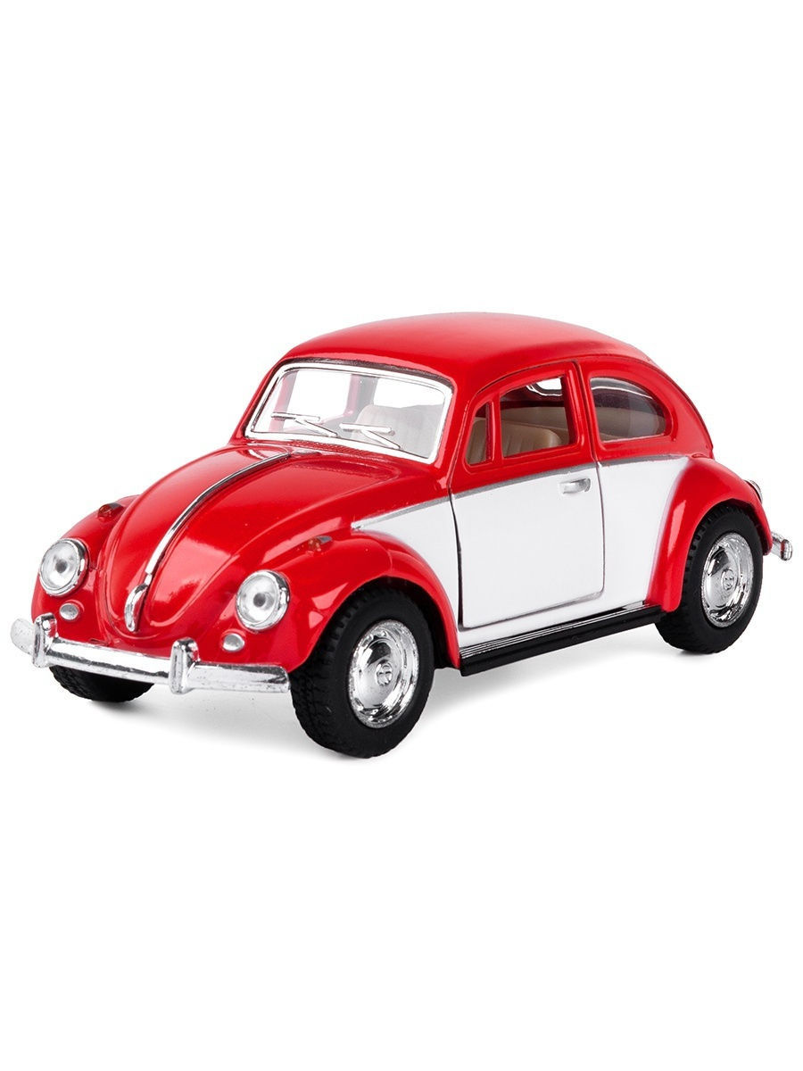 Металлическая машинка Kinsmart 1:32 «1967 Volkswagen Classical Beetle (Color Door)» KT5373D инерционная / Микс