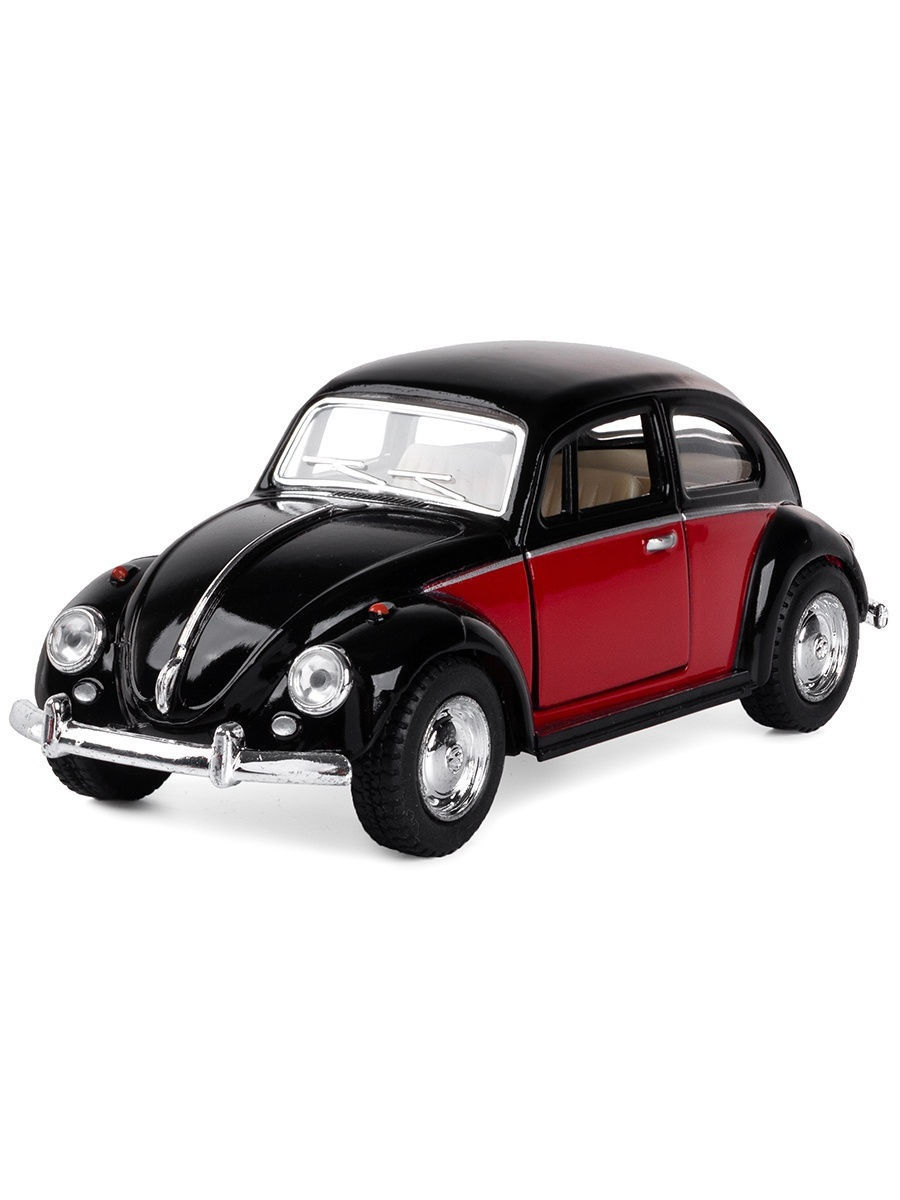 Металлическая машинка Kinsmart 1:32 «1967 Volkswagen Classical Beetle (Color Door)» KT5373D инерционная / Микс