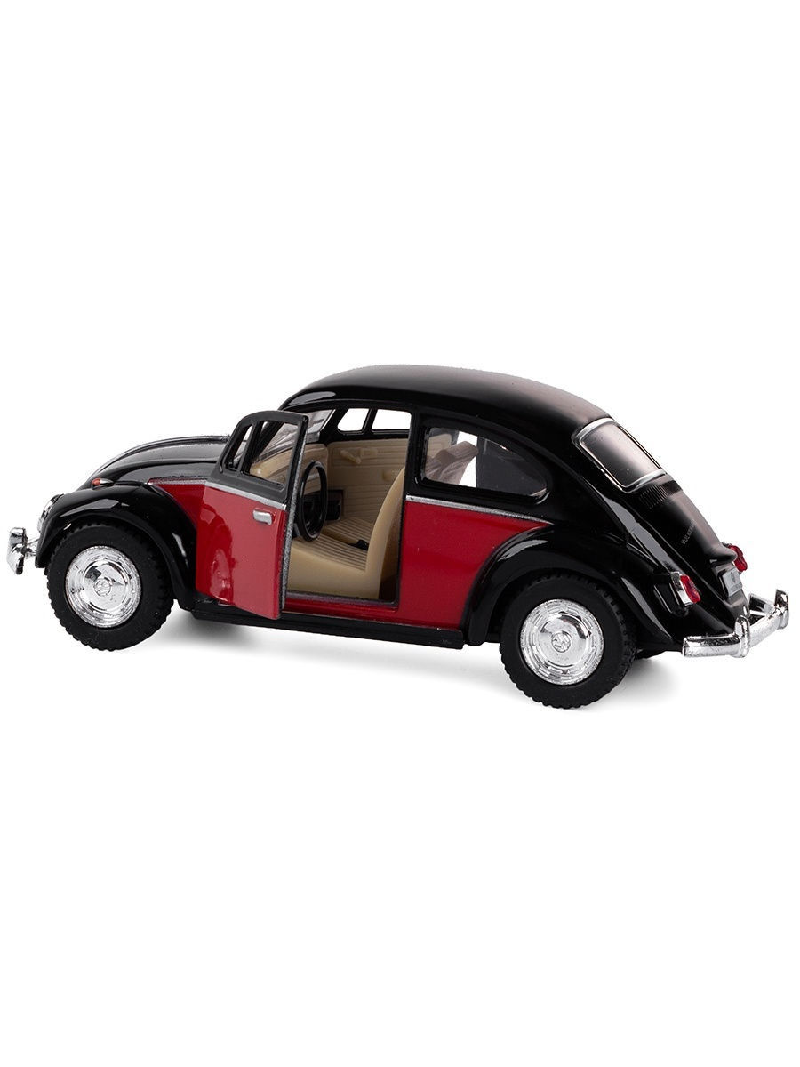 Металлическая машинка Kinsmart 1:32 «1967 Volkswagen Classical Beetle (Color Door)» KT5373D инерционная / Микс