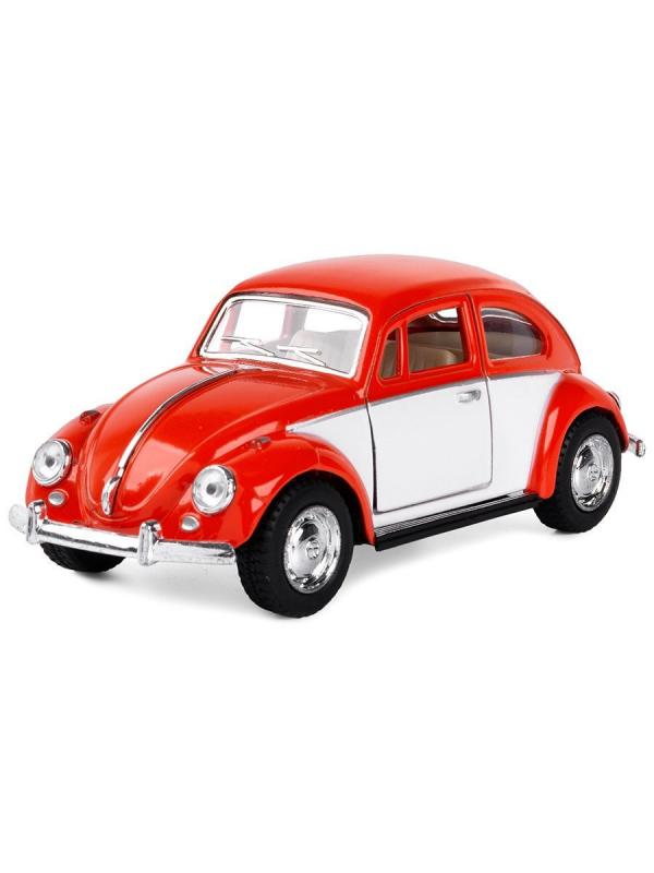 Металлическая машинка Kinsmart 1:32 «1967 Volkswagen Classical Beetle (Color Door)» KT5373D инерционная / Микс