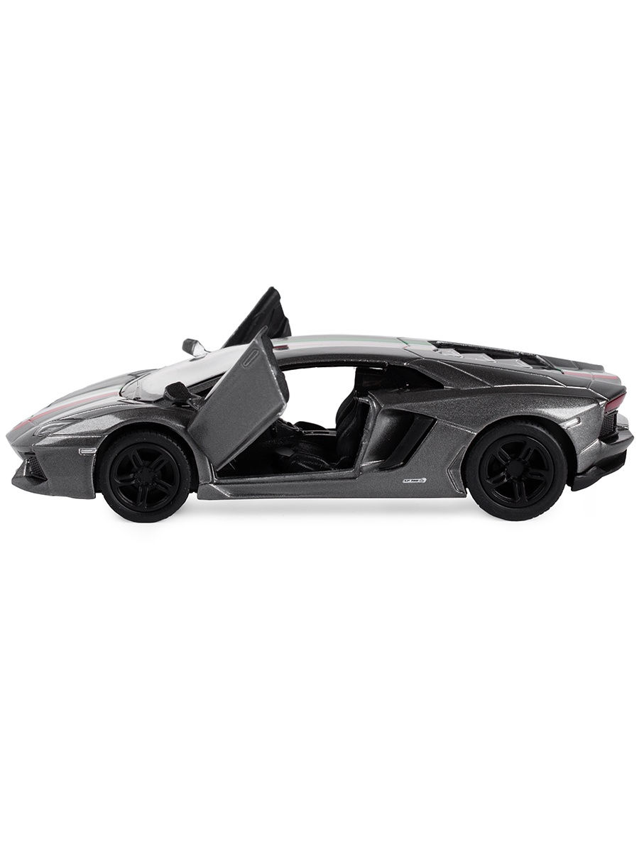 Металлическая машинка Kinsmart 1:38 «Lamborghini Aventador LP 700-4 с принтом» KT5355WF, инерционная в коробке / Микс