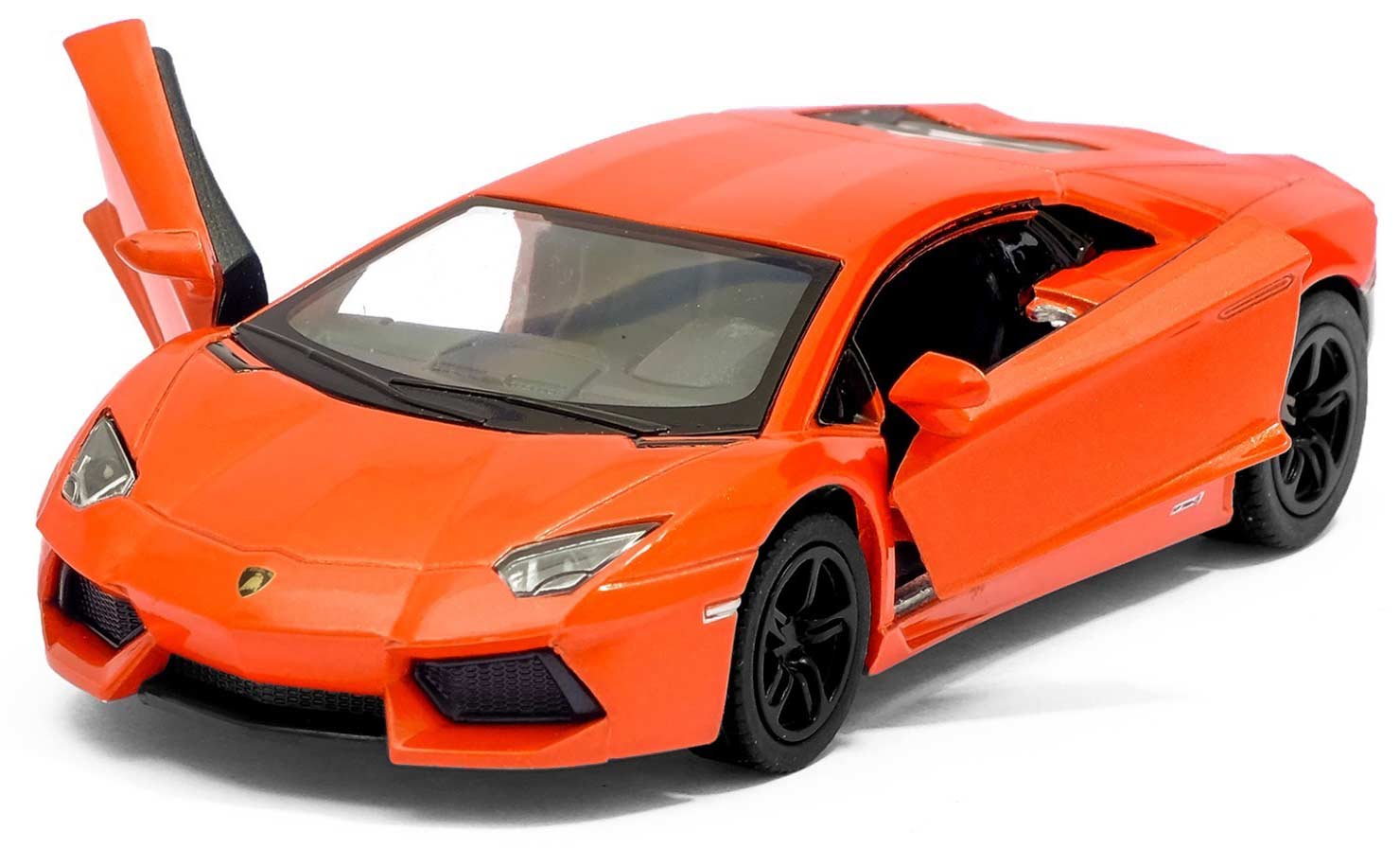 Металлическая машинка Kinsmart 1:38 «Lamborghini Aventador LP 700-4» KT5355D, инерционная / Микс