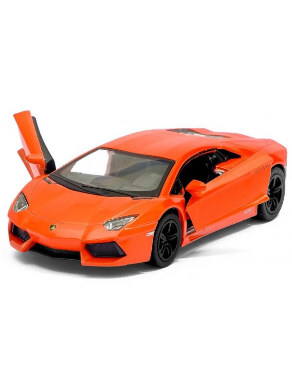 Металлическая машинка Kinsmart 1:38 «Lamborghini Aventador LP 700-4» KT5355D, инерционная / Микс