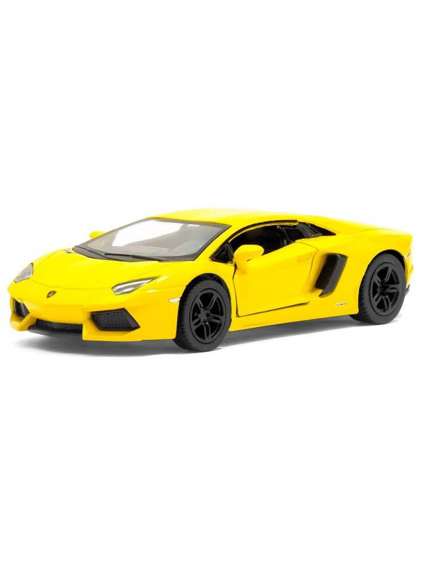 Металлическая машинка Kinsmart 1:38 «Lamborghini Aventador LP 700-4» KT5355D, инерционная / Микс