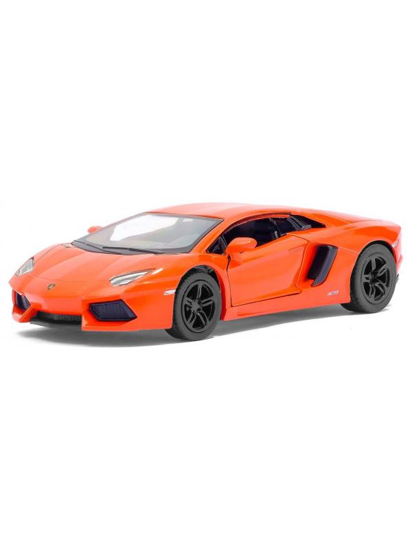 Металлическая машинка Kinsmart 1:38 «Lamborghini Aventador LP 700-4» KT5355D, инерционная / Микс