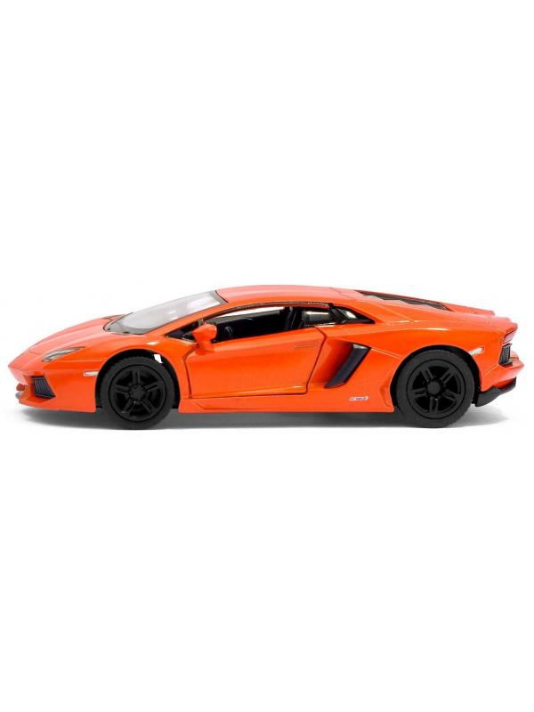 Металлическая машинка Kinsmart 1:38 «Lamborghini Aventador LP 700-4» KT5355D, инерционная / Микс