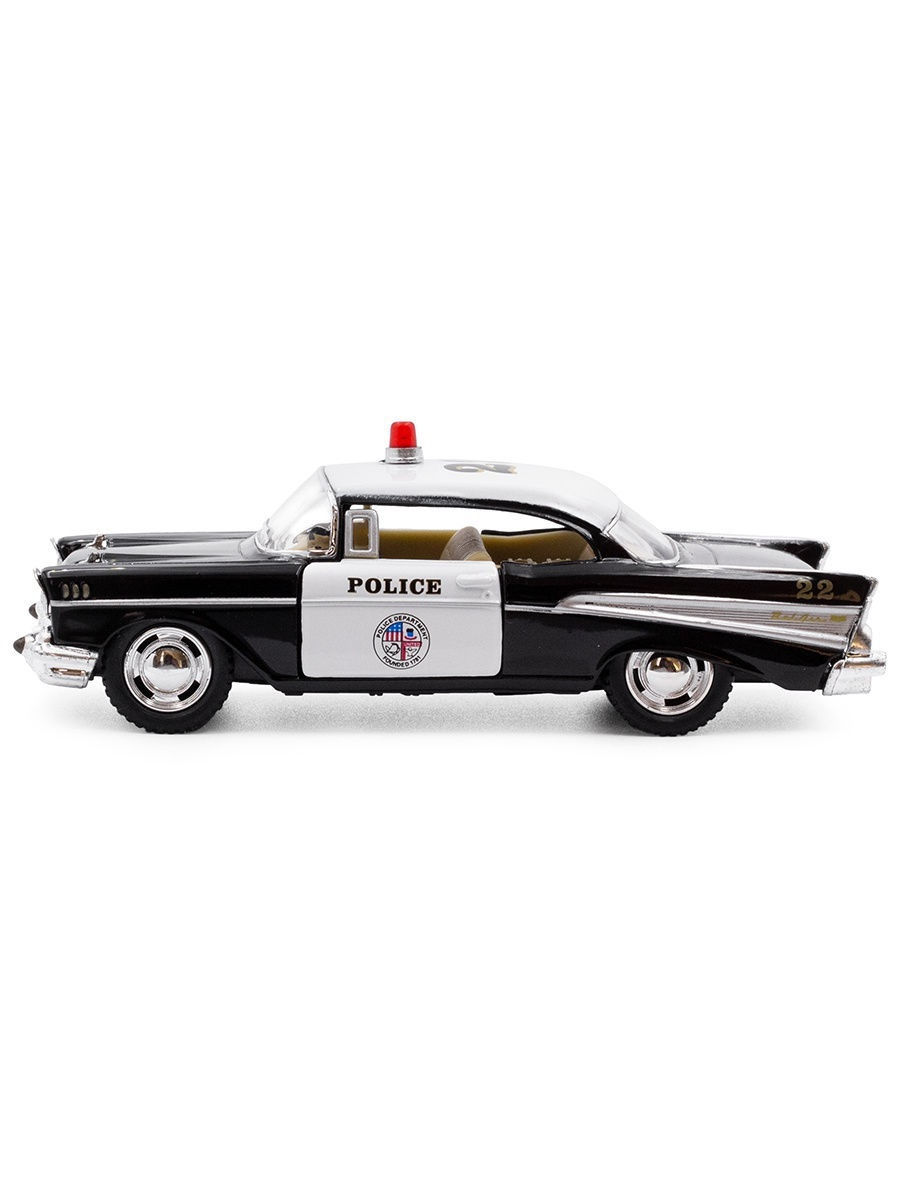Металлическая машинка Kinsmart 1:40 «1957 Chevrolet Bel Air (Police)» KT5323D, инерционная