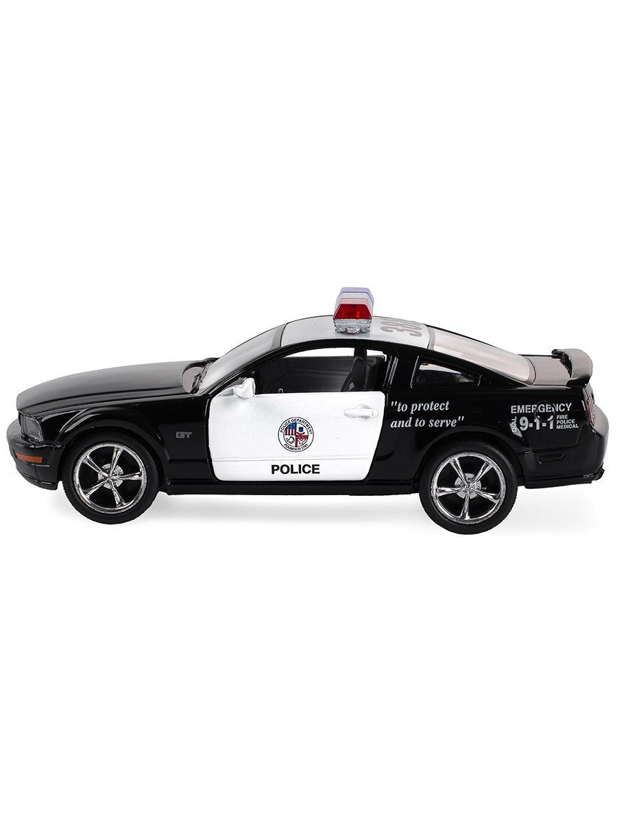 Металлическая машинка Kinsmart 1:38 «2006 Ford Mustang GT (Police)» KT5091DP инерционная