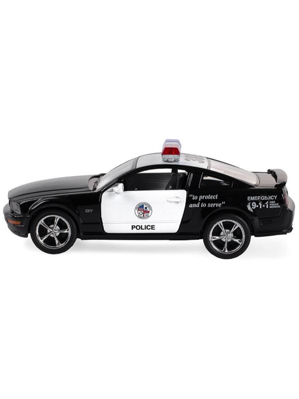 Металлическая машинка Kinsmart 1:38 «2006 Ford Mustang GT (Police)» KT5091WP инерционная в коробке