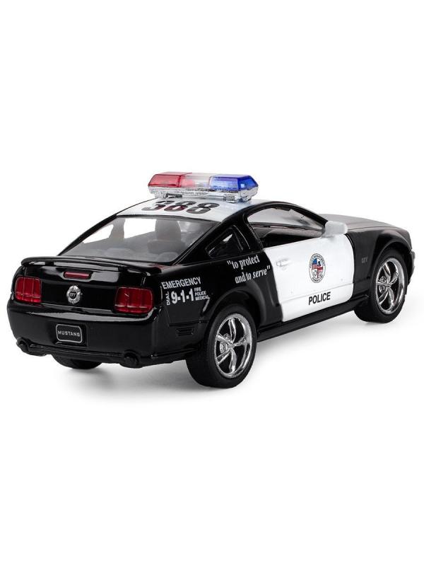 Металлическая машинка Kinsmart 1:38 «2006 Ford Mustang GT (Police)» KT5091WP инерционная в коробке