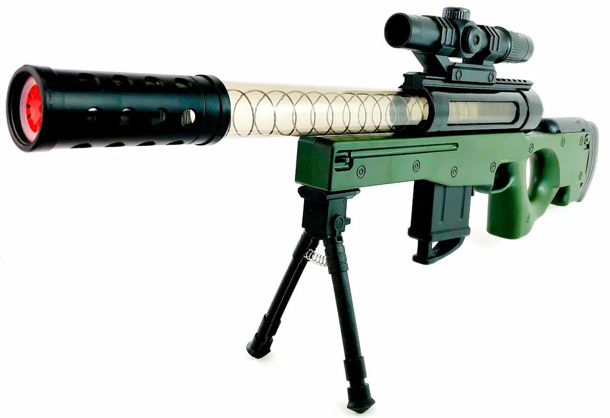 Игрушечная винтовка 78 см на сошках с мягкими шариками 12 шт. / 809A