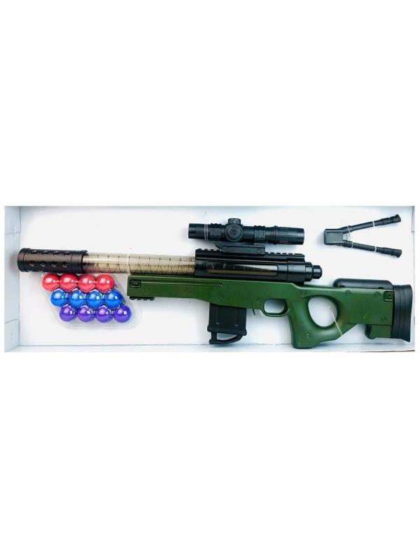 Игрушечная винтовка 78 см на сошках с мягкими шариками 12 шт. / 809A