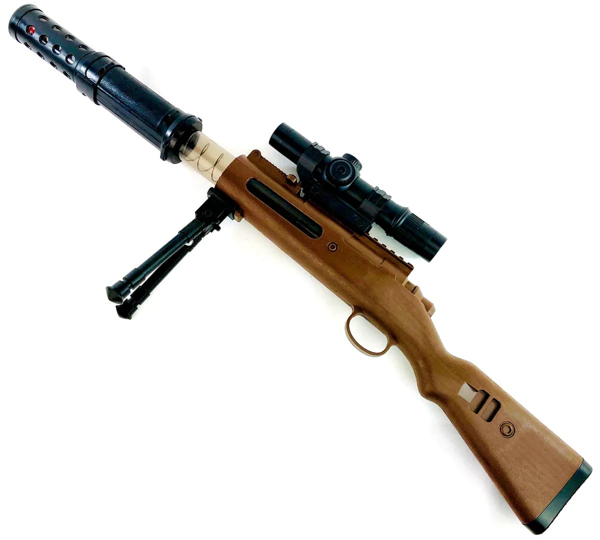 Игрушечная винтовка 75.5 см на сошках с мягкими шариками 12 шт. / 810A