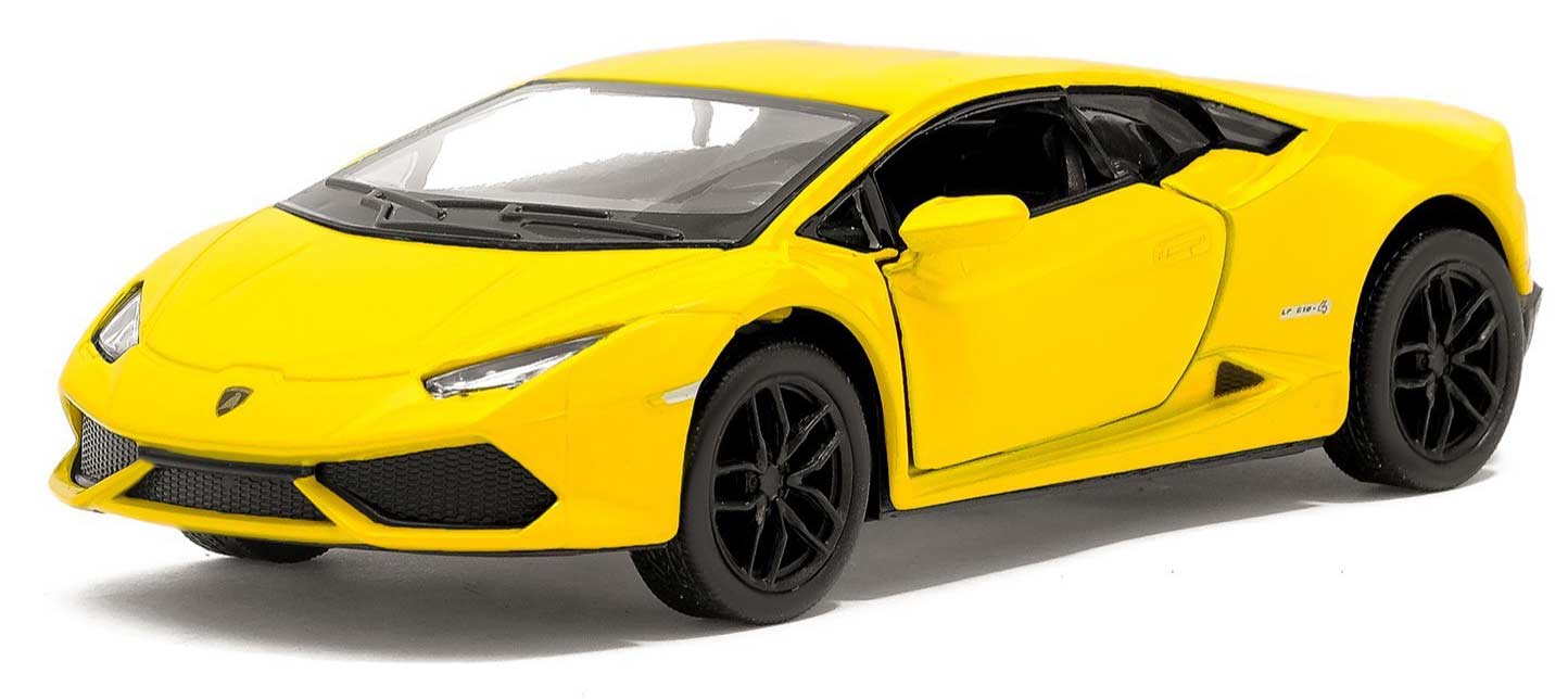 Металлическая машинка Kinsmart 1:36 «Lamborghini Huracan LP610-4» KT5382W, инерционная в коробке / Микс