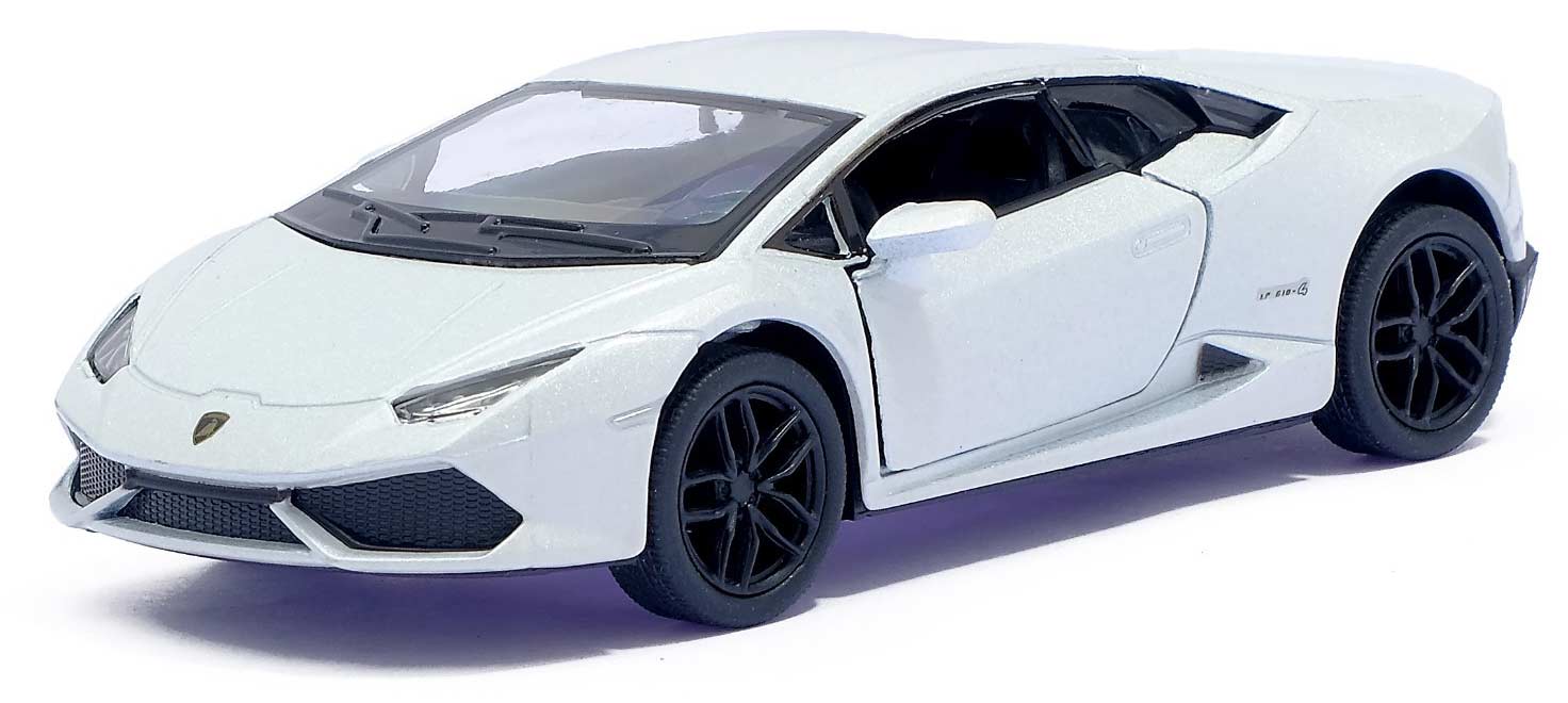 Металлическая машинка Kinsmart 1:36 «Lamborghini Huracan LP610-4» KT5382W, инерционная в коробке / Микс