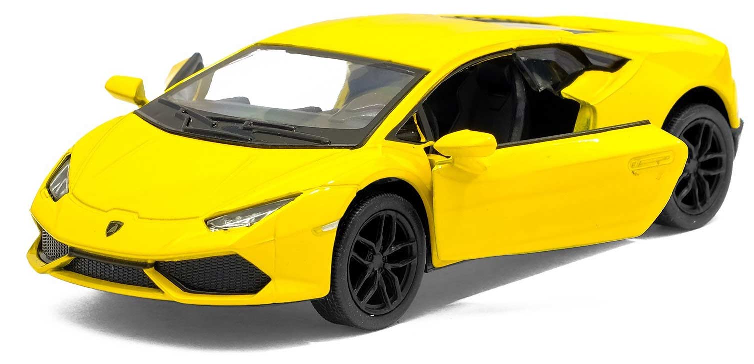 Металлическая машинка Kinsmart 1:36 «Lamborghini Huracan LP610-4» KT5382W, инерционная в коробке / Микс