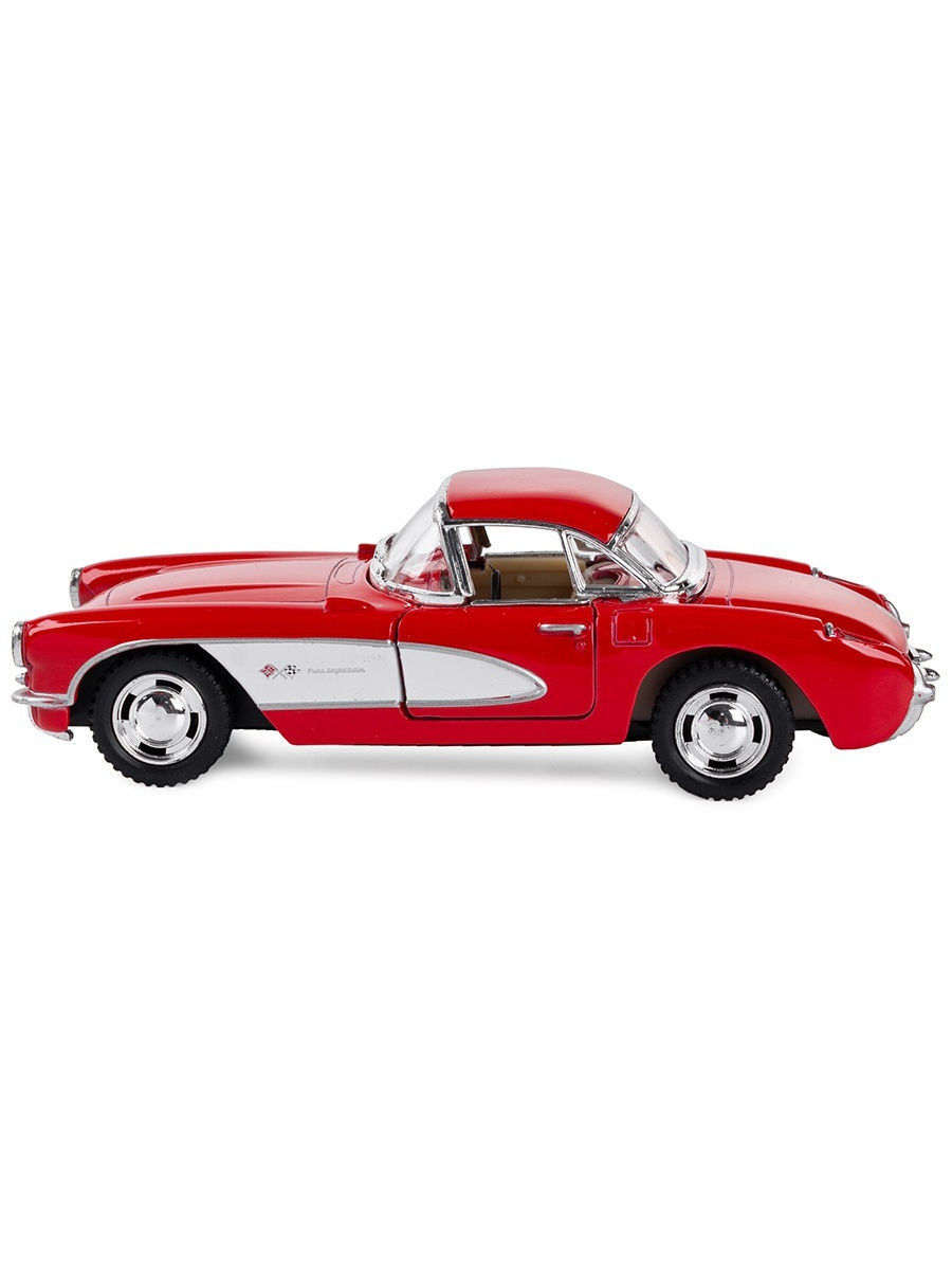 Машинка металлическая Kinsmart 1:34 «1957 Chevrolet Corvette» KT5316D инерционная / Микс