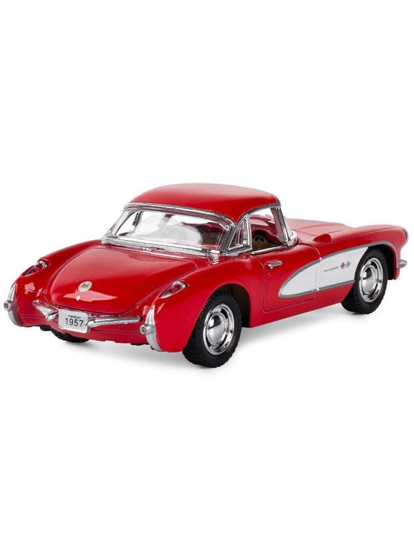 Машинка металлическая Kinsmart 1:34 «1957 Chevrolet Corvette» KT5316D инерционная / Микс