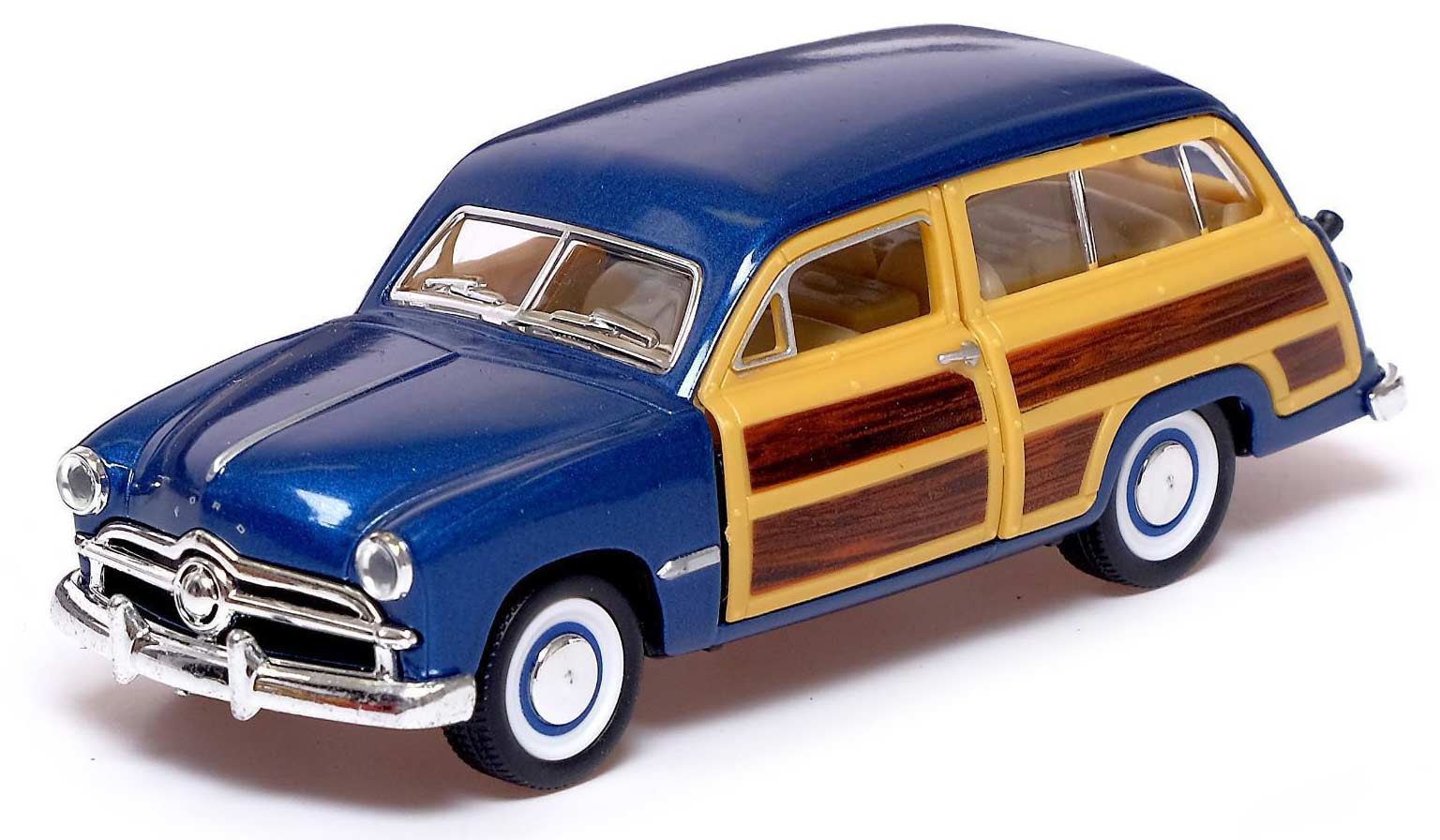 Машинка металлическая Kinsmart 1:40 «1949 Ford Woody Wagon» KT5402D инерционная / Микс