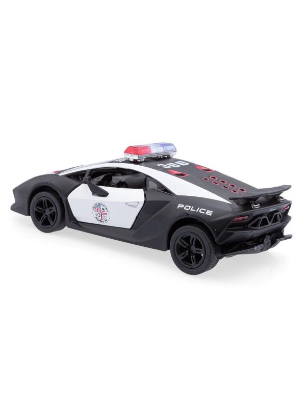 Машинка металлическая Kinsmart 1:38 «Lamborghini Sesto Elemento (Police)» KT5359DP инерционная