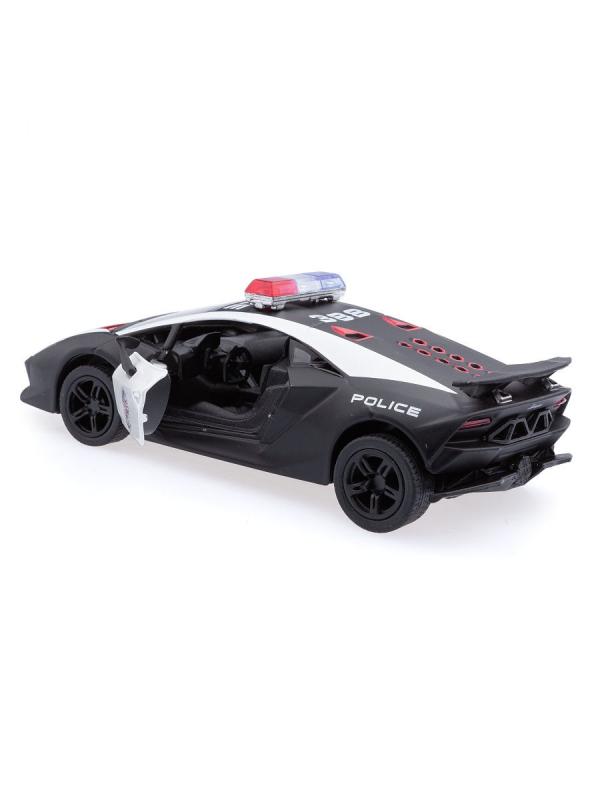 Машинка металлическая Kinsmart 1:38 «Lamborghini Sesto Elemento (Police)» KT5359DP инерционная