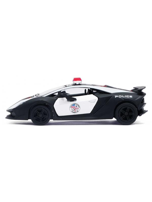 Машинка металлическая Kinsmart 1:38 «Lamborghini Sesto Elemento (Police)» KT5359DP инерционная