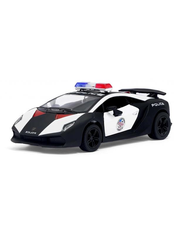 Машинка металлическая Kinsmart 1:38 «Lamborghini Sesto Elemento (Police)» KT5359DP инерционная